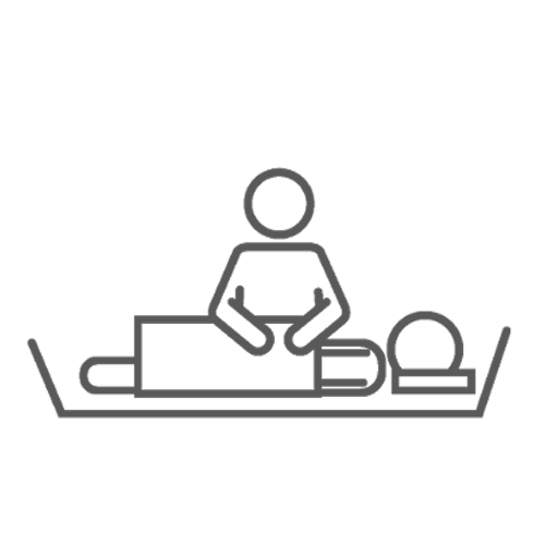 吹田市の葬儀社である家族葬みかづきの湯灌のイラスト