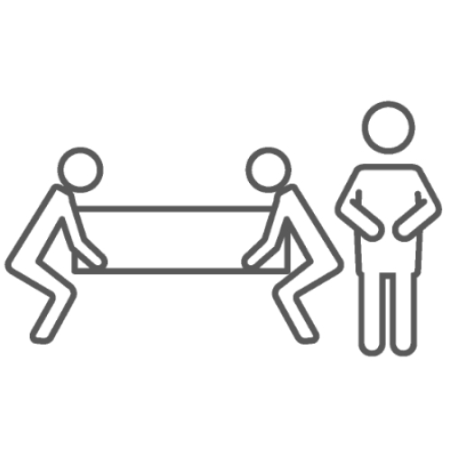 吹田市の葬儀社である家族葬みかづきのセレモニースタッフのイラスト