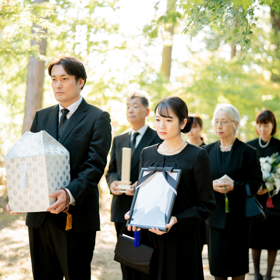 吹田市の葬儀社である家族葬みかづきの遺族参列の様子