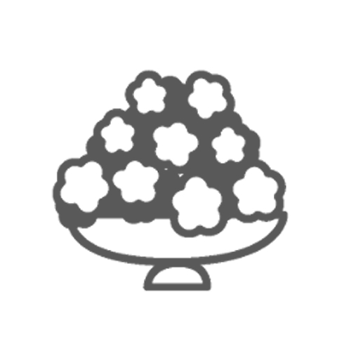 吹田市の葬儀社である家族葬みかづきの供花のイラスト