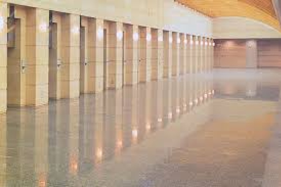 大阪市立北斎場の炉前ホール