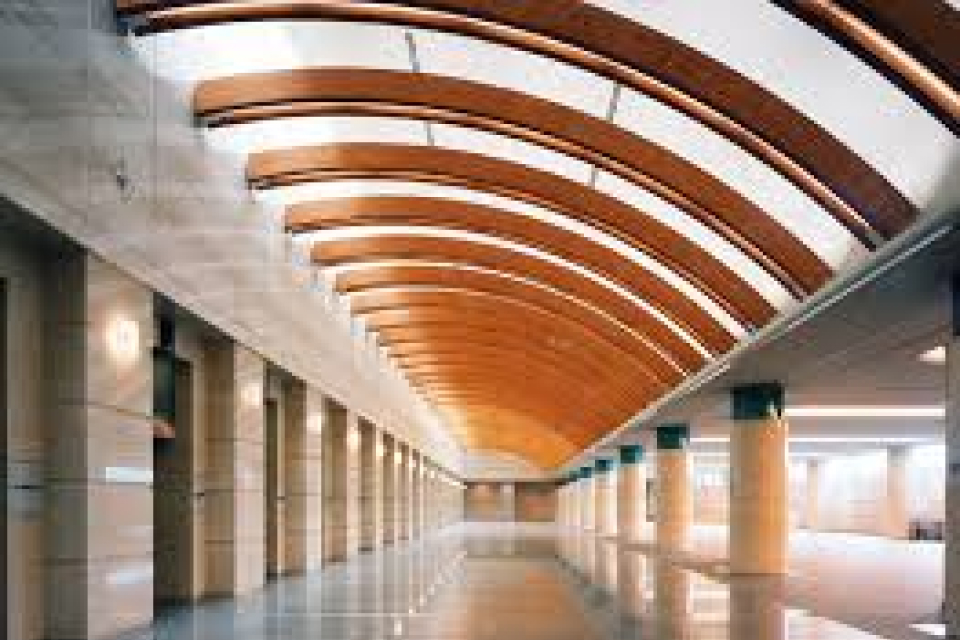 大阪市立北斎場の通路