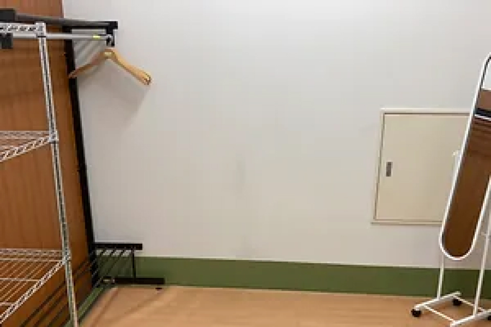 箕面市立聖苑の2階女子更衣室