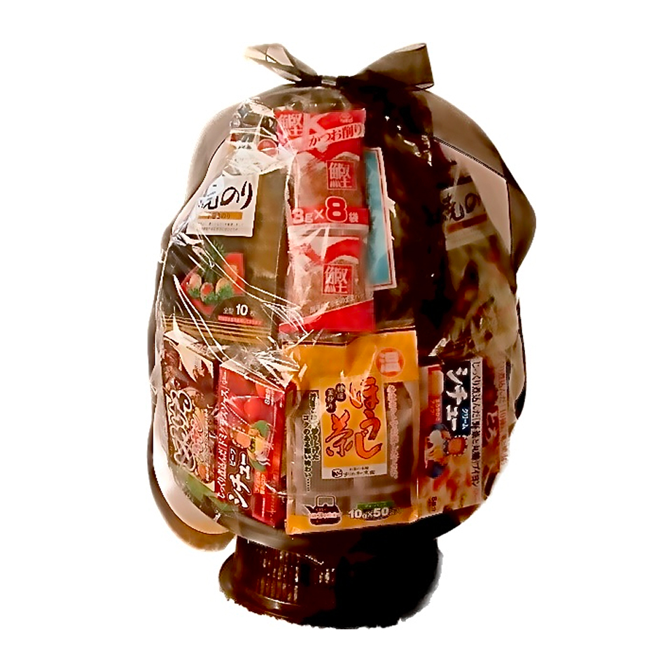 吹田市の葬儀社である家族葬みかづきの盛籠(乾物)