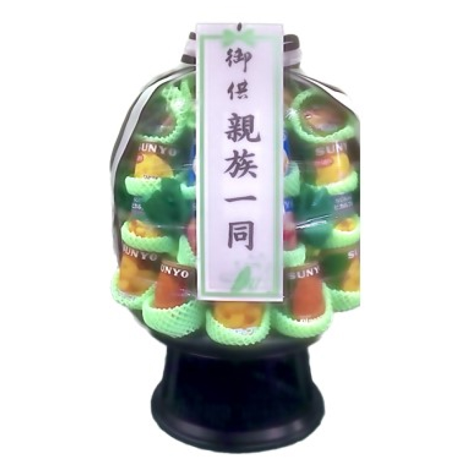 吹田市の葬儀社である家族葬みかづきの盛籠(缶詰)