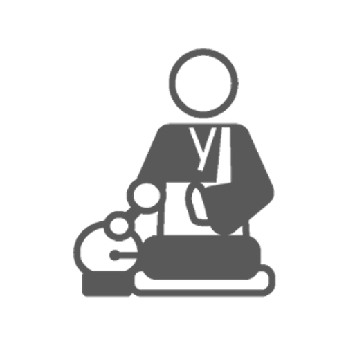 吹田市の葬儀社である家族葬みかづきの寺院手配のイラスト