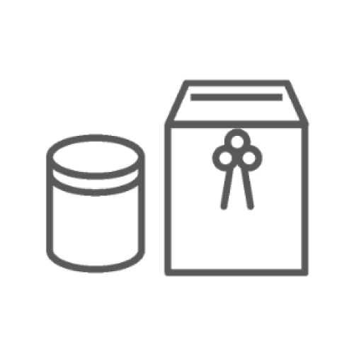 吹田市の葬儀社である家族葬みかづきの骨壷のイラスト